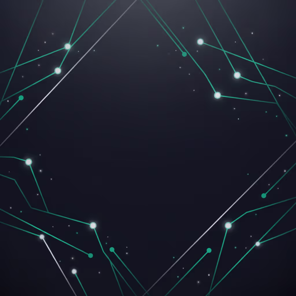Abstract emerald glow background