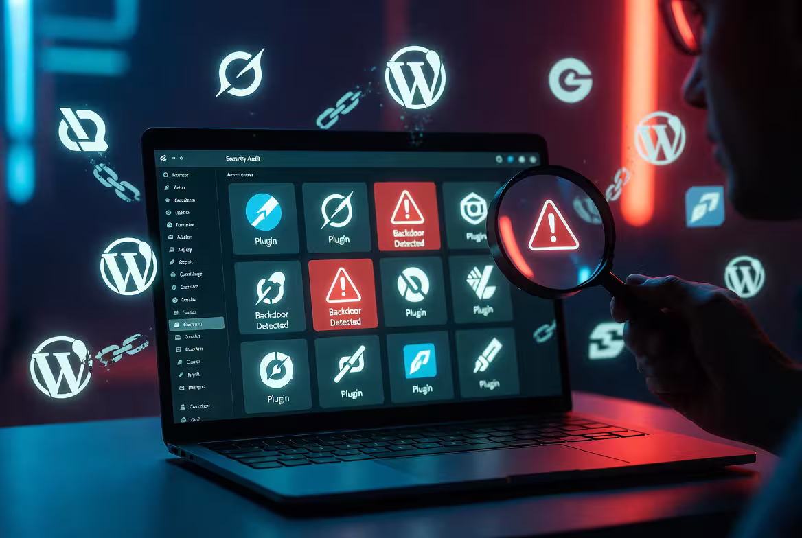 Ataki supply chain na wtyczki WordPress: audyt i hardening po incydencie z backdoorem z Flippy