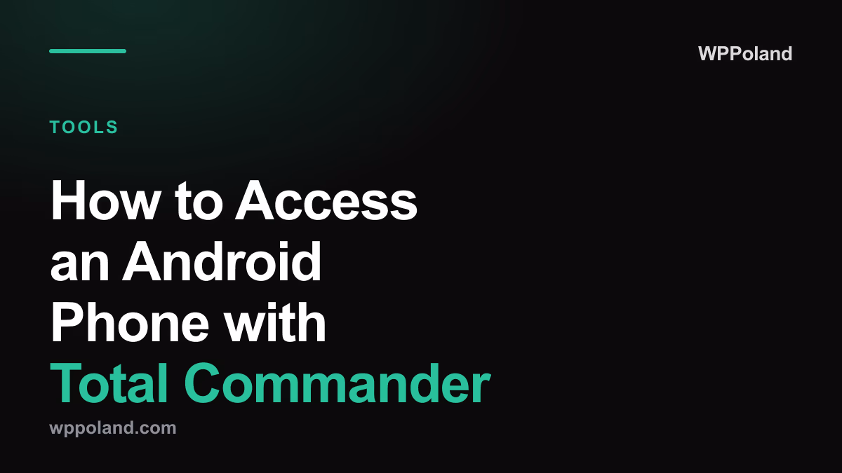 How to access an Android phone with Total Commander