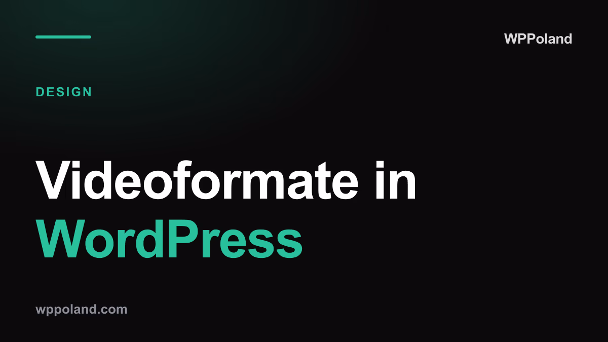 Videoformate in WordPress: MOV, MP4 oder WebM? (Adobe Effects & Web)