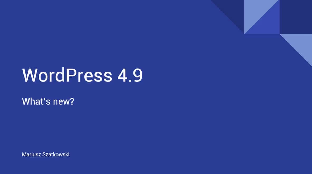 'WordPress evolution: From 4.9 to the block era (retrospective)'