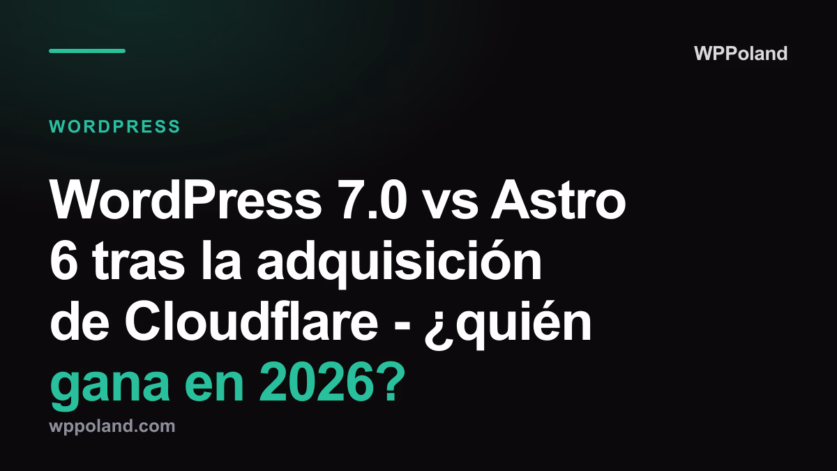WordPress 7.0 vs Astro 7 en Cloudflare - ¿quién gana en 2026?