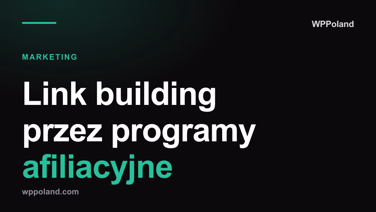 Link building przez programy afiliacyjne